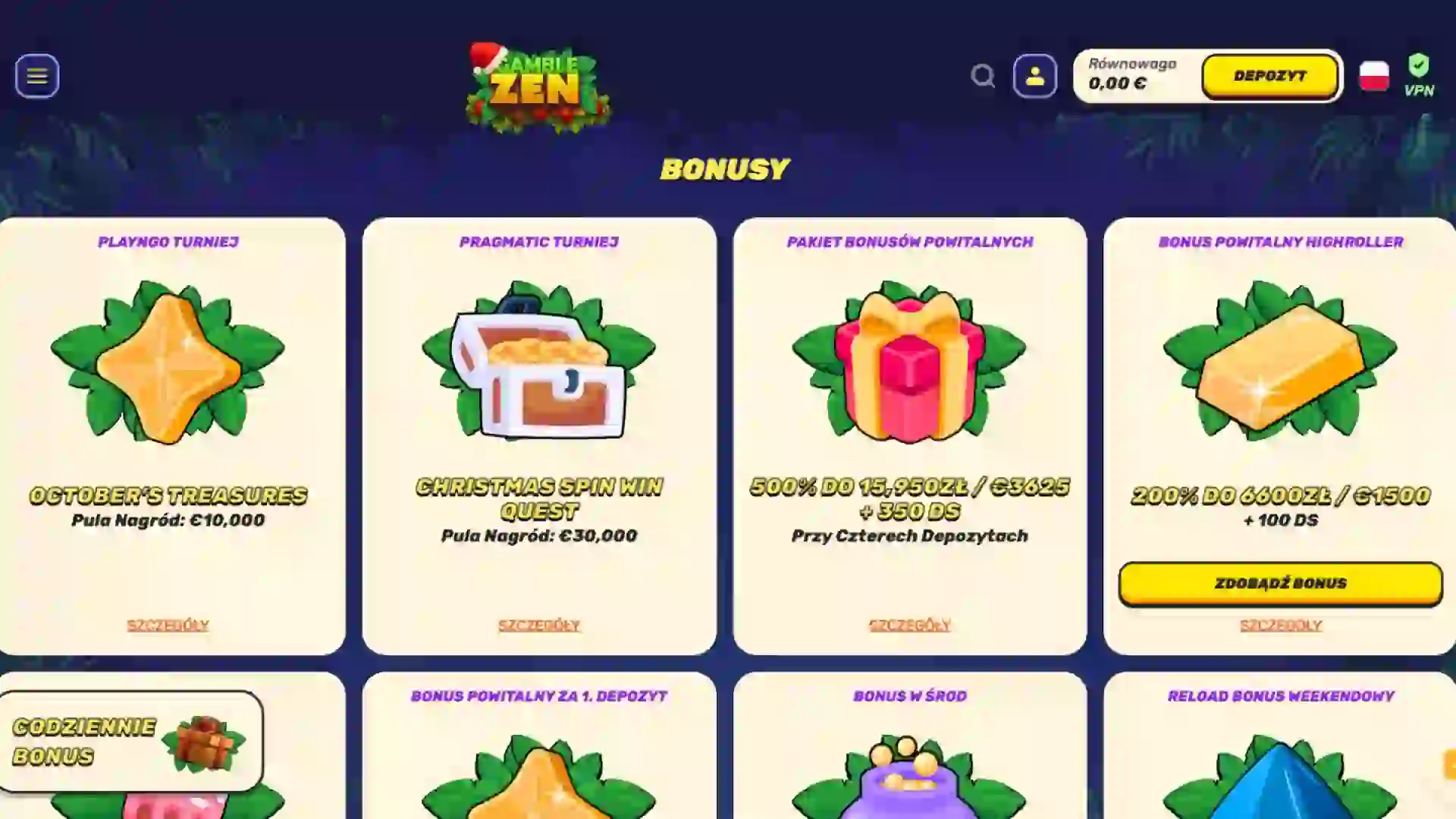 Bonusy Gamblezen
